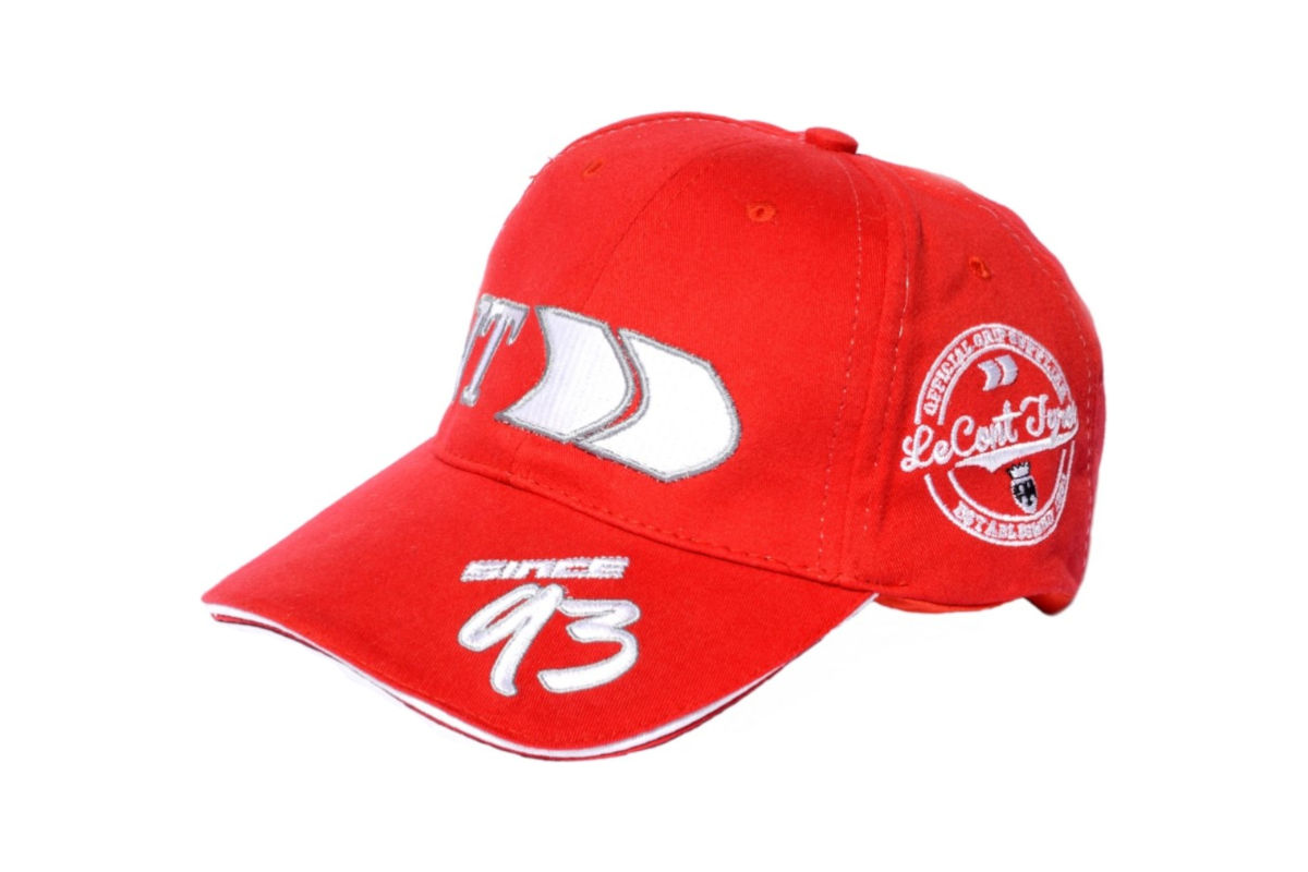 Red podium cap