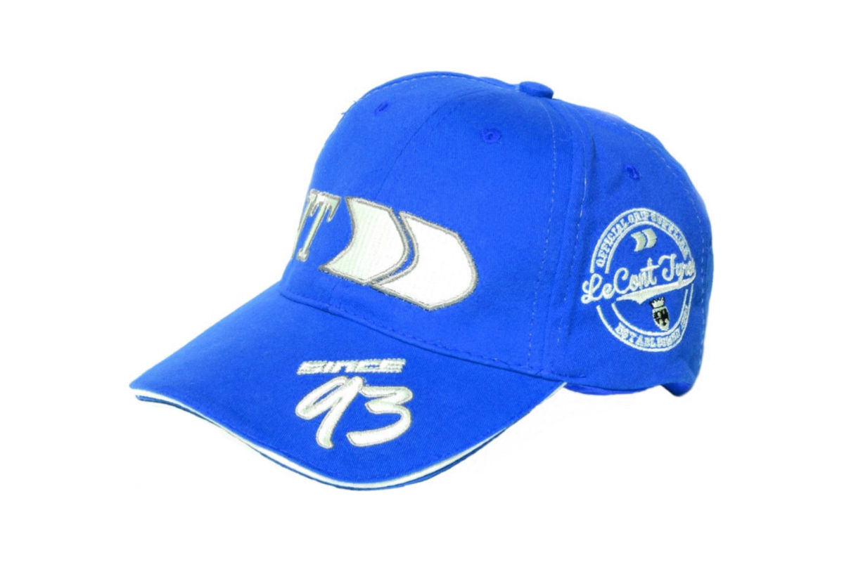 Blue podium cap